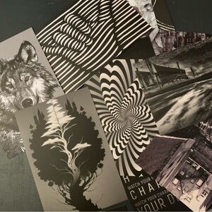 Monochrome World Wall Collage Kit - New!